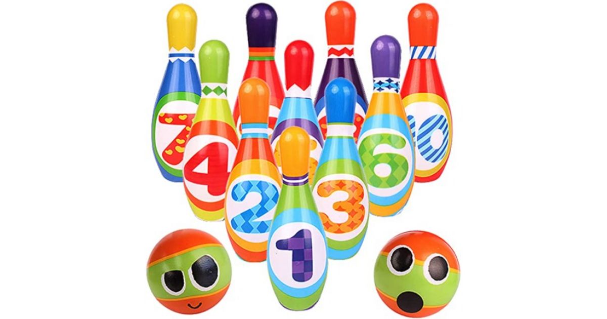 Generic Jeu de bowling pour enfants, 5 Broches et 2 Boules